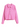 Pink long-sleeves denim jacket that highlights the tone color and the front design details of the jacket.