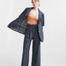 Pinstripe Blazer and Trouser Set - Fuzzymore