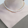 Gold Pearl Layered Necklace - Fuzzymore