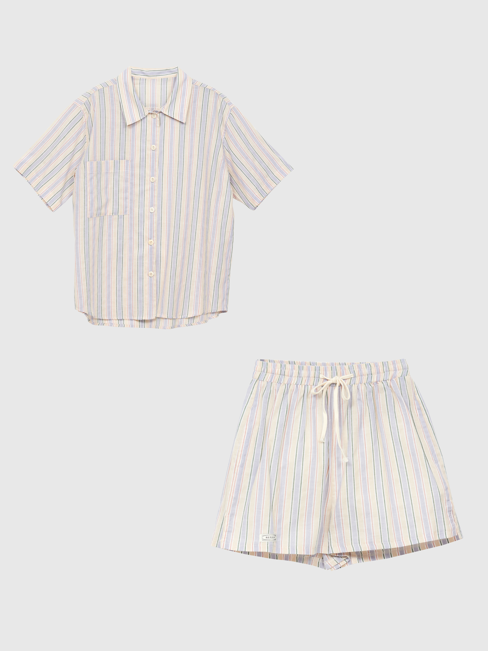 Stripe Print Outfit Sets - Fuzzymore