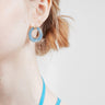 Ice Hoop Earring - Fuzzymore - korean street fashion