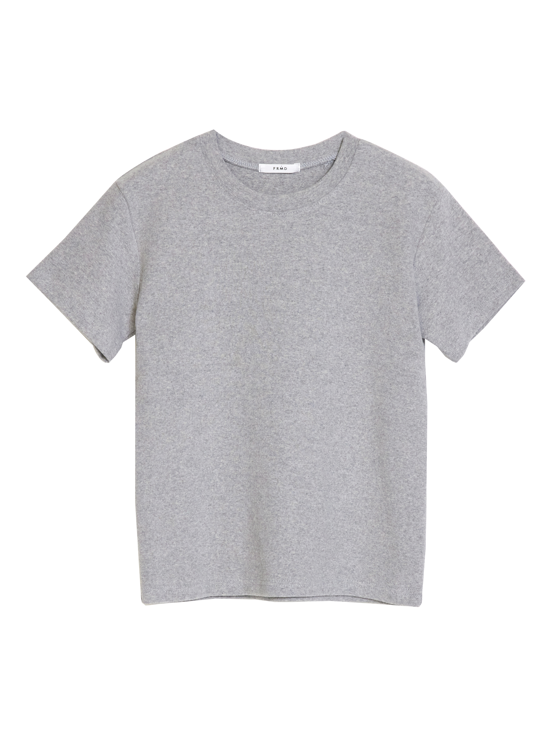 Basic crewneck t-shirt with gray color.