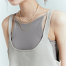 Spaghetti Strap Tank - Fuzzymore - korean street fashion